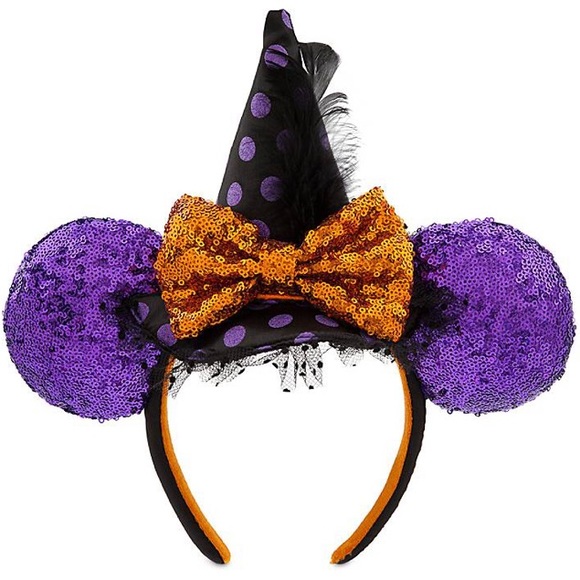 New Disney Parks Minnie Mouse Halloween witch Ears - Picture 3 of 4